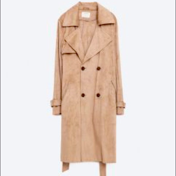 Zara Jackets & Blazers - Zara Sude Trench Coat